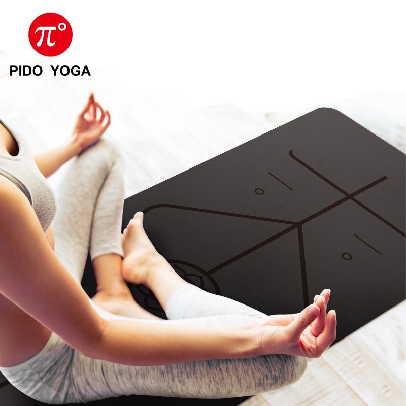 Thảm Tập yoga cao su Pido  1m83x68cm dày 5mm an toàn dộ bám cao