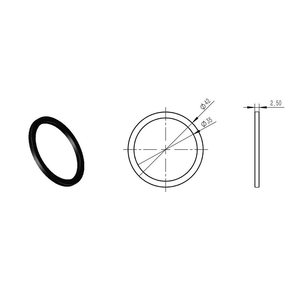 Bộ 4 Vòng Đệm Mở Rộng BBS01 BBSHD 2.5mm Chuyên Dụng Cho Xe Đạp