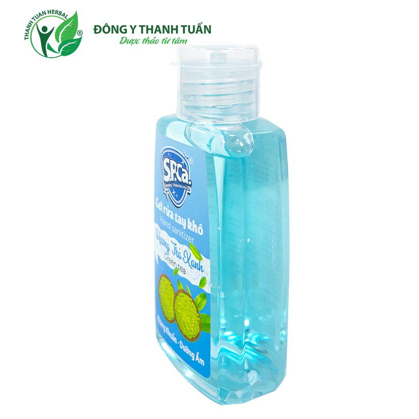 Gel rửa tay khô SPCa 65ml hương Trà Xanh và Dưa Hoàng Kim - Tiện dụng bỏ túi, diệt Khuẩn 99.99%