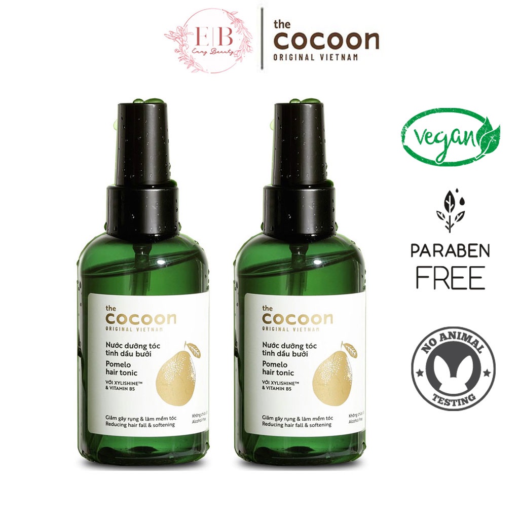 Liệu Trình 2 Chai Nước Dưỡng Tóc Tinh Dầu Bưởi Cocoon 140ml Phục Hồi Tóc