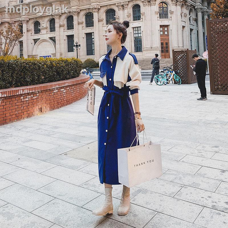 Skirt female spring high-end dress 2021 new women s clothing ins super fairy thin students all-match over-the-knee long