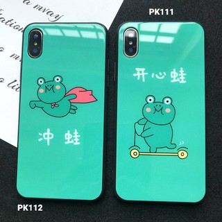 [ Freeship từ 50K] Ốp kính hình ếch xanh cute - iPhone 6/6S - 6 Plus/ 6S Plus - 7/ 8 - 7 Plus/ 8 Plus - X/ XS/ XS Max