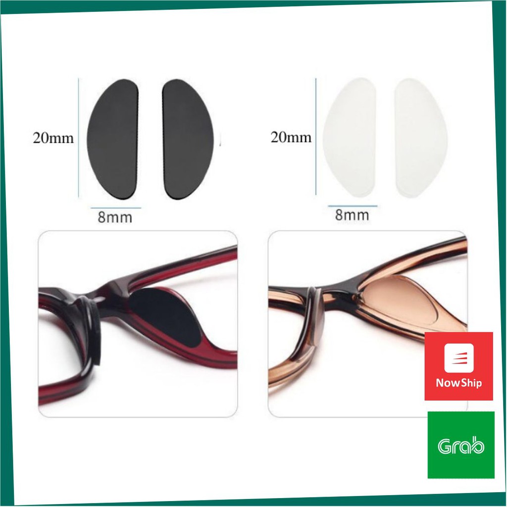 Miếng đệm mũi kính mắt chống trượt - loại dán tiện dụng ( 1 cặp) [New] | BigBuy360 - bigbuy360.vn