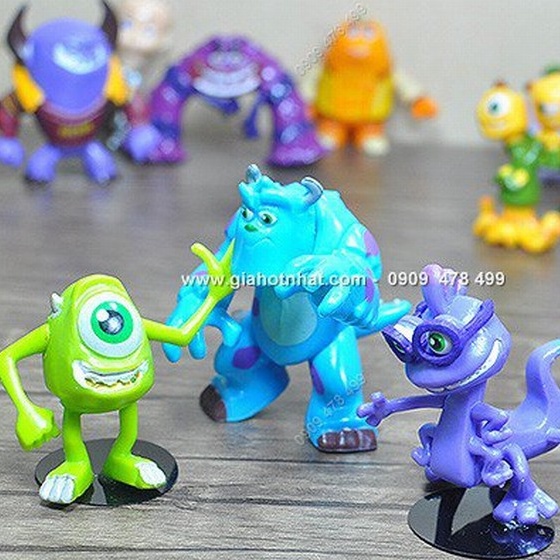 BỘ 12 NHÂN VẬT TRƯỜNG HỌC QUÁI VẬT - MONSTER INC - 7903