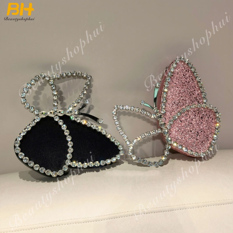Ví Cầm Tay Đính Đá Hình Bướm Thời Trang Dự Tiệc Sang Trọng Cho Nữ