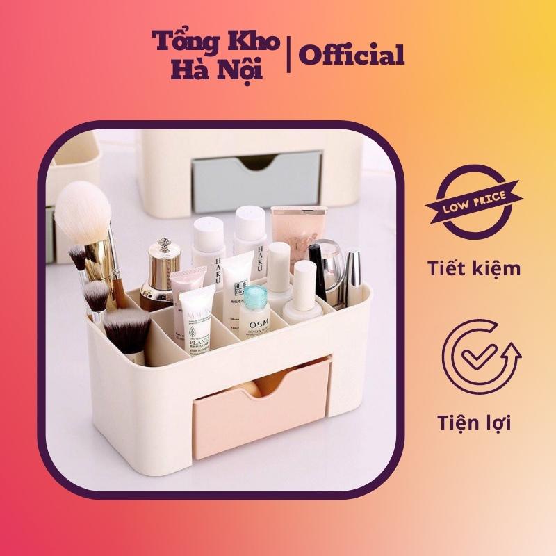 Kệ mỹ phẩm nhựa nhiều ngăn - kệ đựng mỹ phẩm, kệ để đồ trang điểm mini
