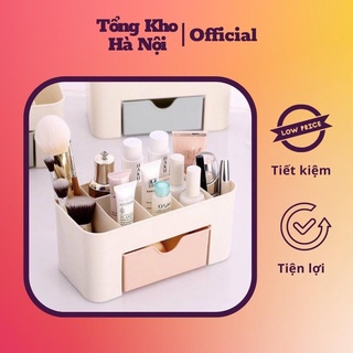 Kệ mỹ phẩm nhựa nhiều ngăn - kệ đựng mỹ phẩm, kệ để đồ trang điểm mini