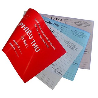 Phiếu thu / phiếu chi 3 liên cacbon ( 100 tờ)