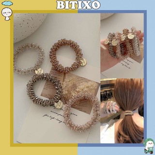Dây buộc tóc Bitixo đính hạt pha lê co dãn siêu xinh nữ tính SC37