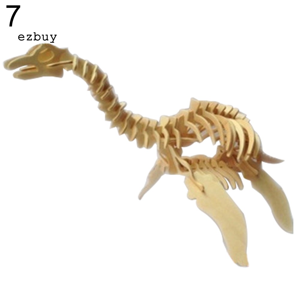 Bộ đồ chơi xếp hình hình bộ xương khủng long 3d bằng gỗ vui nhộn cho bé