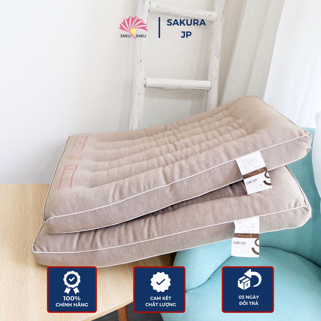 - Ruột Gối Nằm Cotton Đũi Prop Olis De Paris Sang Trọng Hỗ Trợ Đau Vai Gáy