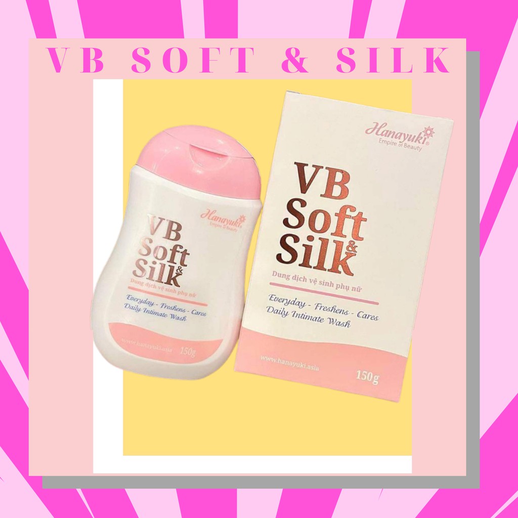 Dung Dịch Vệ Sinh Nam &amp; Nữ Phiên Bản Màu Hồng Hanayuki - VB Soft &amp; Silk - Sạch Khuẩn, Thơm Lâu - HÀNG CHÍNH HÃNG