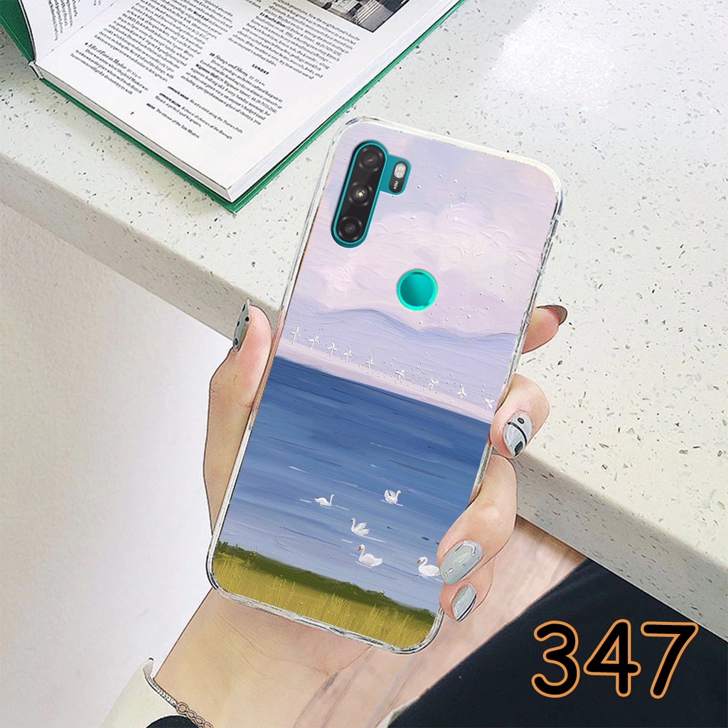 Ốp Lưng Vsmart Active 3 - Active 1 - Active 1 Plus in hình Cánh đồng hoa - Chất liệu Silicon siêu bền