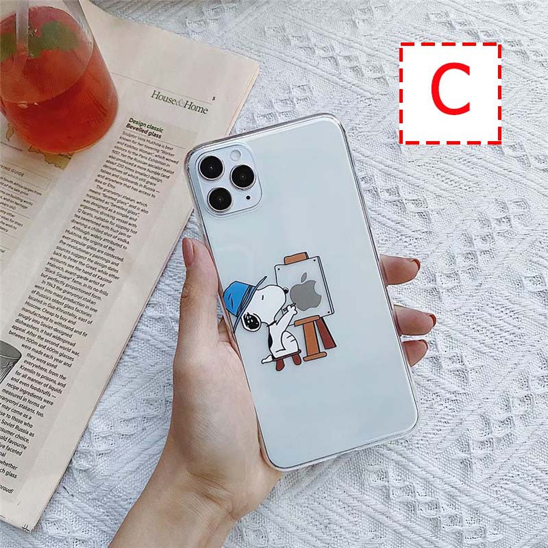 Ốp điện thoại mềm chống sốc trang trí hình Snoopy cho iPhone 11 Pro Max i6 6s 7 8 Plus X XR XS MAX X 7plus 8+ 12 Pro Max | BigBuy360 - bigbuy360.vn