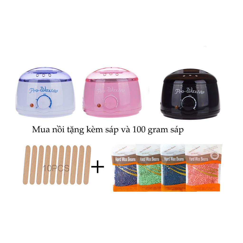 Nồi nấu sáp wax lông máy wax lông và phụ kiện chuyên dụng triệt lông tẩy lông siêu tiện dụng