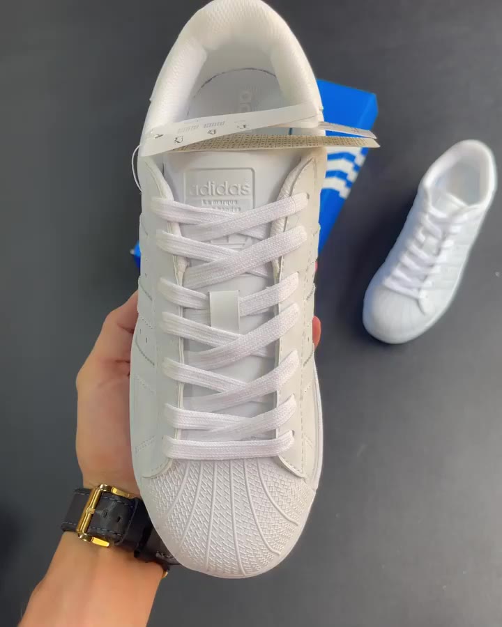 Giày_Adidas Superstar Triple White, Giày thể thao nam nữ Adidas mũi sò bản full trắng basic dễ mix đồ hottren,LylyMeo | BigBuy360 - bigbuy360.vn