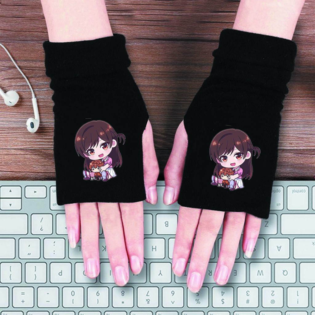 Găng tay len in hình Kanojo, Okarishimasu - Dịch Vụ Thuê Bạn Gái anime chibi thời trang chất đẹp
