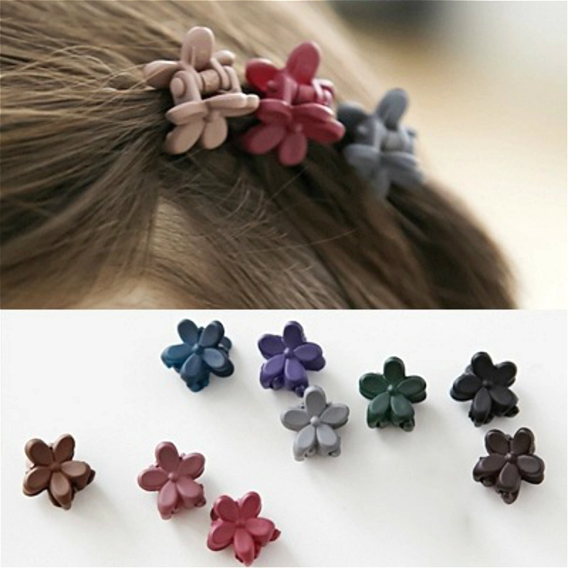 Girls flower hairpin cute hair accessories single (random)