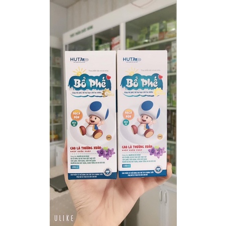 Siro ho thảo dược cho bé Huta - giảm ho, bổ phế - Vị thơm dễ uống