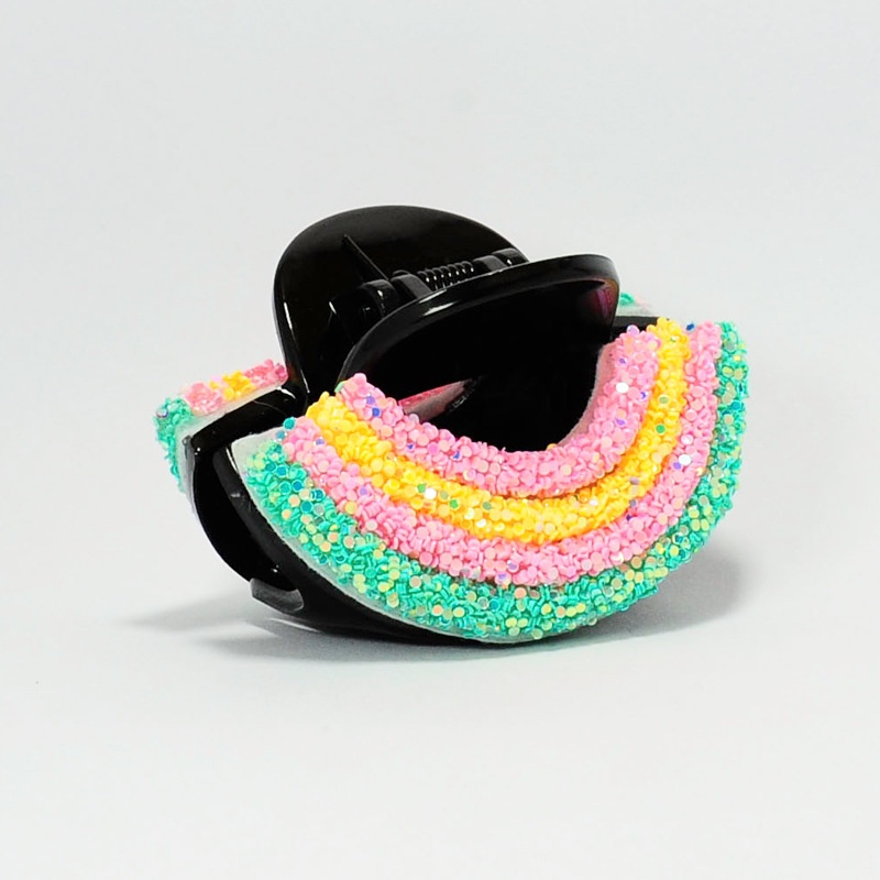 Kẹp Tóc Màu Sắc Cầu Vồng Phong Cách Hàn Quốc Dễ Thương