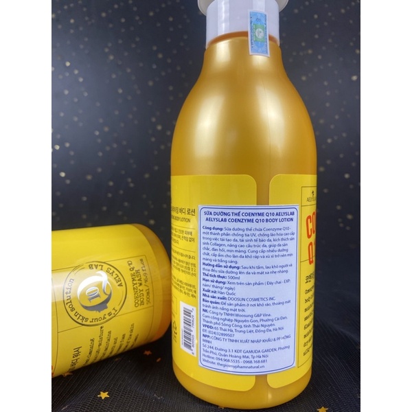 Sữa Dưỡng Thể Coenzyme Q10 Aely's Lab Coenzyme Q10 Fresh Moisturising Body Lotion | BigBuy360 - bigbuy360.vn