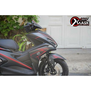 Tem NVX Mẫu Đen Chỉ Đỏ