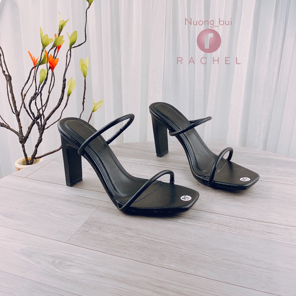 Sandall giày cao gót nữ quai mảnh siêu xinh cao 9cm - B40