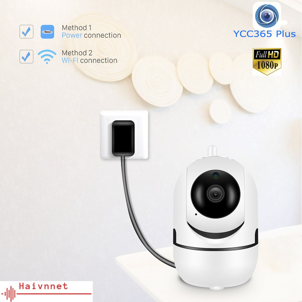 Camera wifi trong nhà thông minh, Camera PTZ , đàm thoại 2 chiều, theo dõi chuyển động FHD 1080p