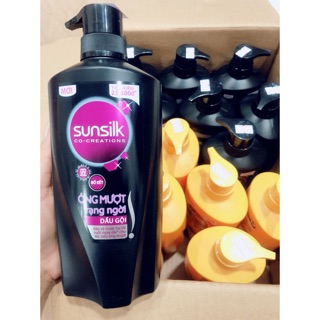 Dầu gội sunsilk màu đen siêu óng ả 900g .