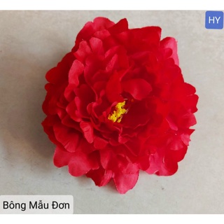 đầu bông mẫu đơn - hoa lụa trang trí