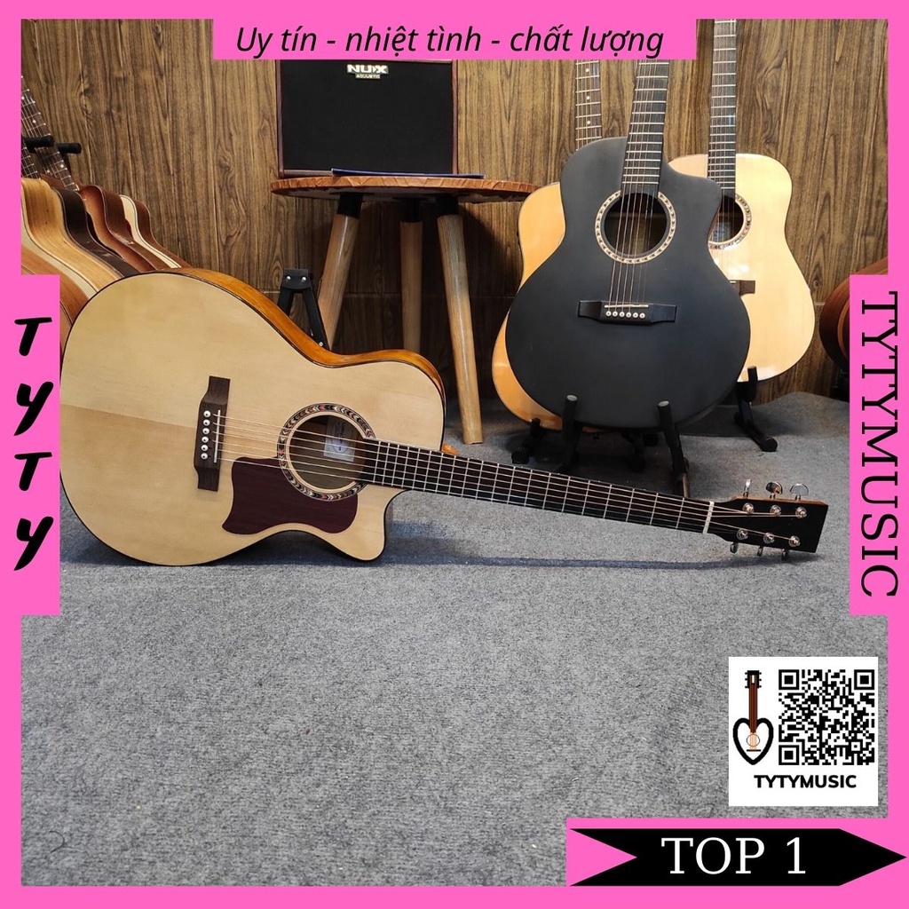 Đàn Guitar Acoustic Lương Sơn LSA300C Full Gỗ Thịt TYTYmusic