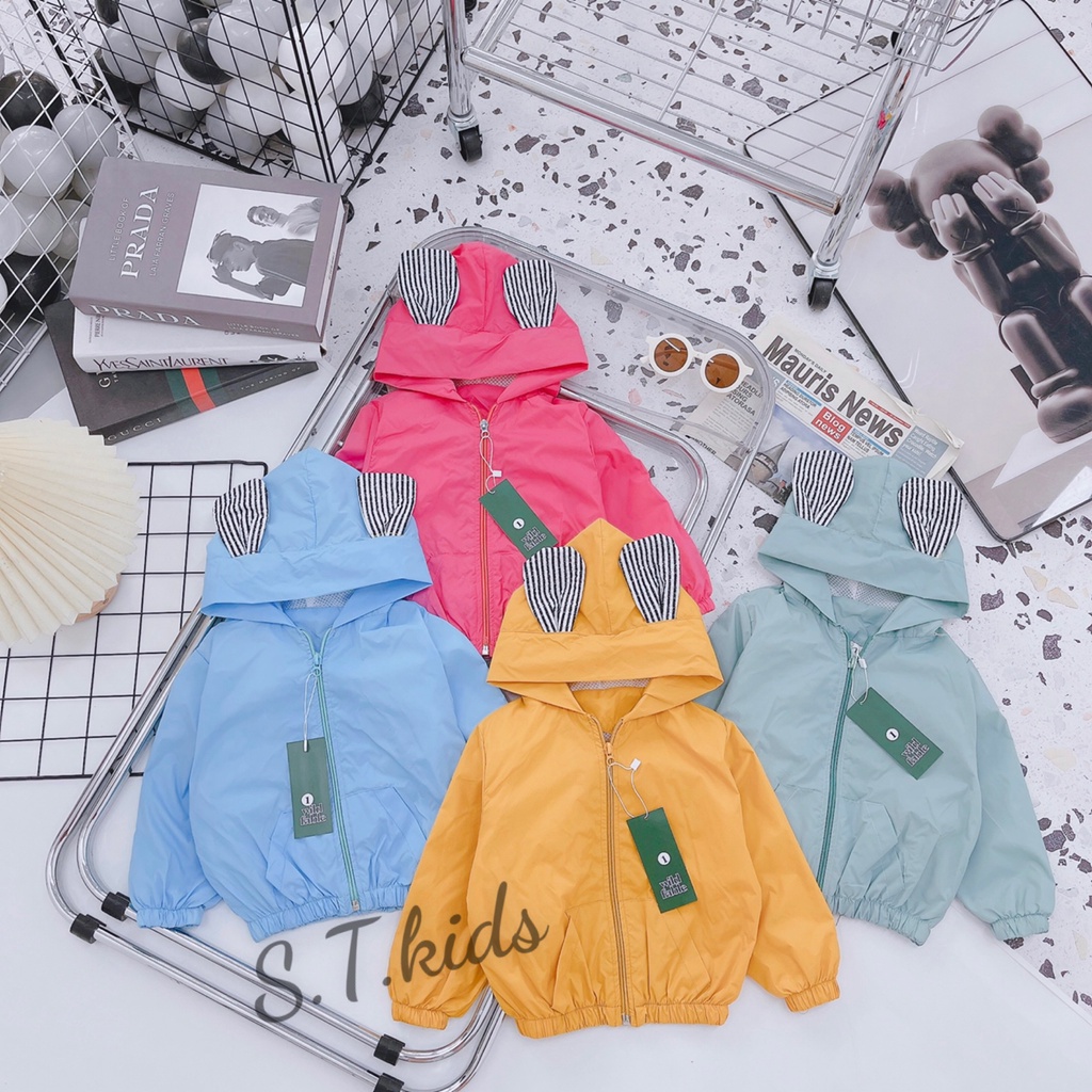 SALE ÁO KHOAC GIÓ CAO CẤP BE TRAI BÉ GÁI SIZE 10-20KG(KKTK)