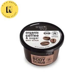 tẩy tế bào chết cafe toàn thân Organic Shop Coffee Sugar Body Scrub