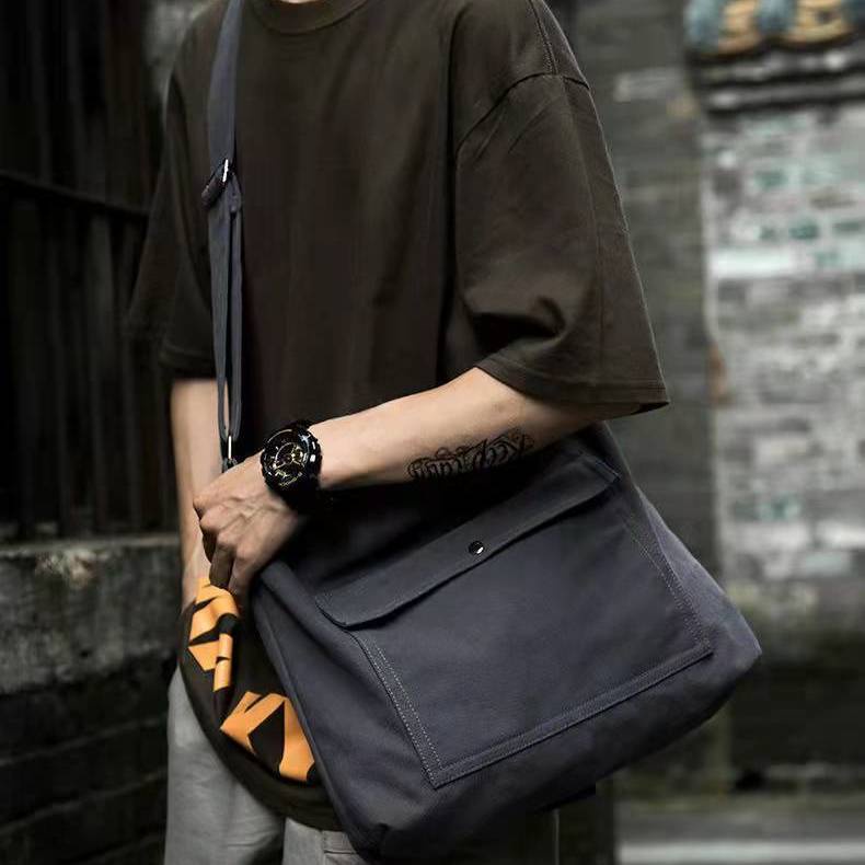 Túi Xách Vải Canvas Thiết Kế Cỡ Lớn Thời Trang Cao Cấp Dành Cho Nam Nữ