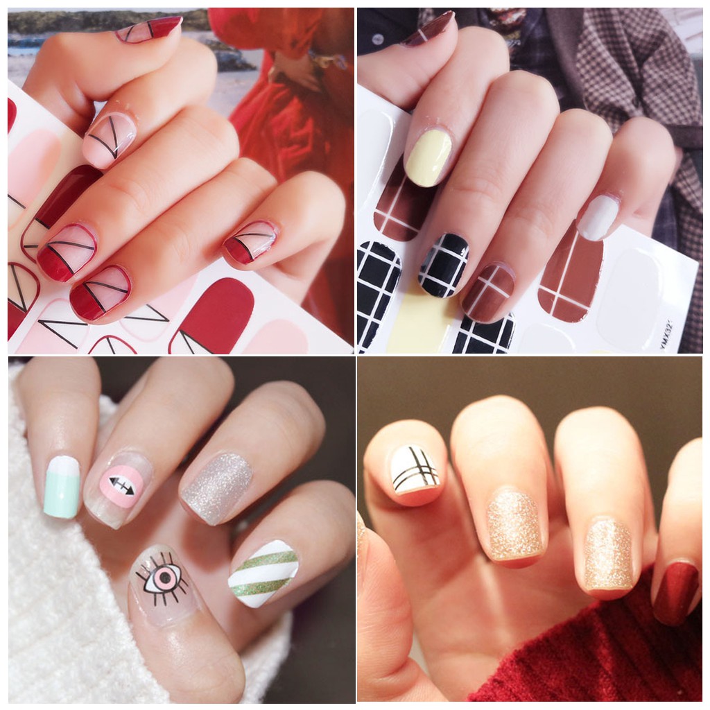 Miếng dán móng tay - Nail Wraps (12 miếng dán khô)
