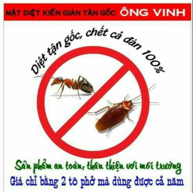 Mật diệt gián và kiến