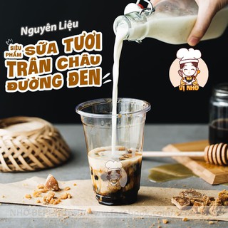 Set Sữa Tươi Trân Châu Đường Đen ( Set Lớn ) Tặng Kèm Công Thức - VỊ NHỚ