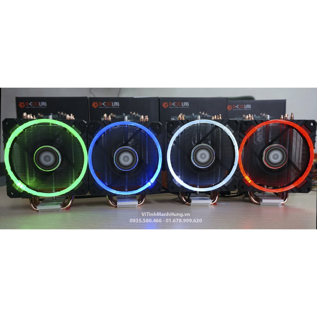 [Mã ELMSBC giảm 8% đơn 300k] Tản nhiệt chip CPU ID Cooling SE-214C, Led vòng - 4 ống đồng ( Intel - AMD )