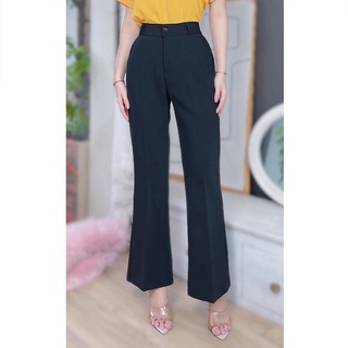 Quần tây đen công sở nữ lưng cao CHUU BLACK