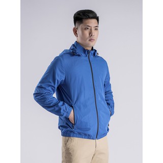 Áo Khoác Gió Aristino AJK022w8 Màu Xánh Biển Regular có Mũ Tháo Rời  còn S/M/L/Xl