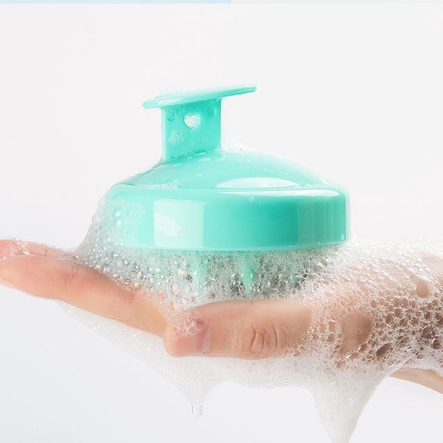 Lược gội đầu silicon siêu mềm [BÁN LẤY TƯƠNG TÁC], Lược massage da đầu, bàn chải tóc tạo bọt silicon - Loại nhỏ