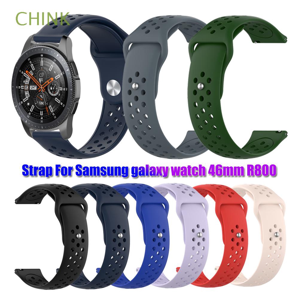 CHINK 22mm Soft Silicone Watch Band Sport Strap for Samsung Galaxy Watch 46mm R800