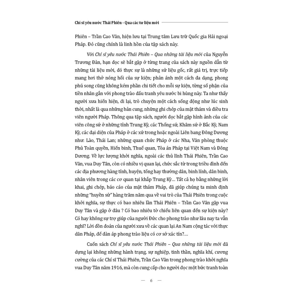 Sách - Chí Sĩ Yêu Nước Thái Phiên Qua Các Tư Liệu Mới | BigBuy360 - bigbuy360.vn