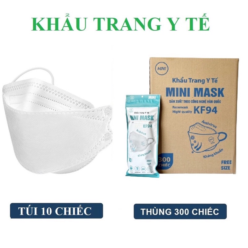 Khẩu trang 4D KF94 chống bụi siêu mịn (300 cái/thùng)