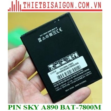 [Mã ELFLASH5 giảm 20K đơn 50K] Pin Sky A890 (Vega Secret Note) BAT-7800M /Si18