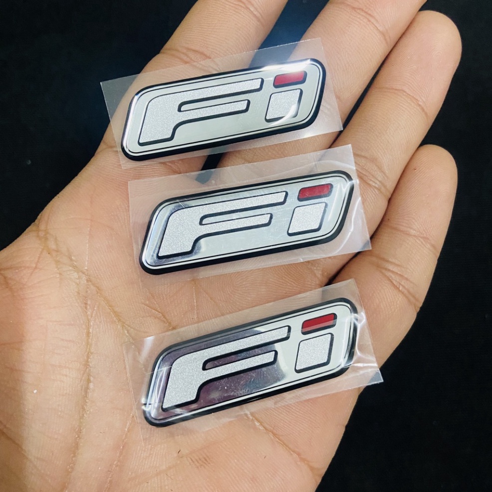 Logo tem nhựa nổi Fi hàng cao cấp sử dụng dán bợ đầu xe Honda, Yamaha