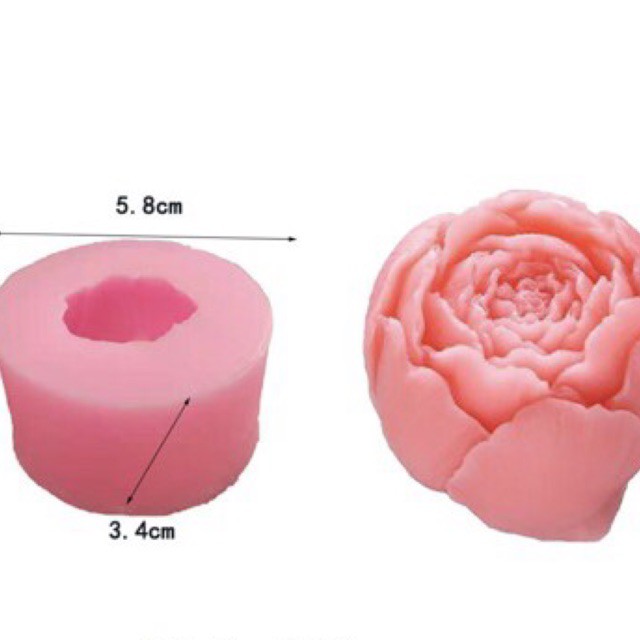 Khuôn silicon 4D búp hoa hồng