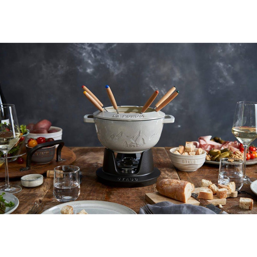 SET 6 DĨA ĂN LẨU NƯỚNG FONDUE STAUB