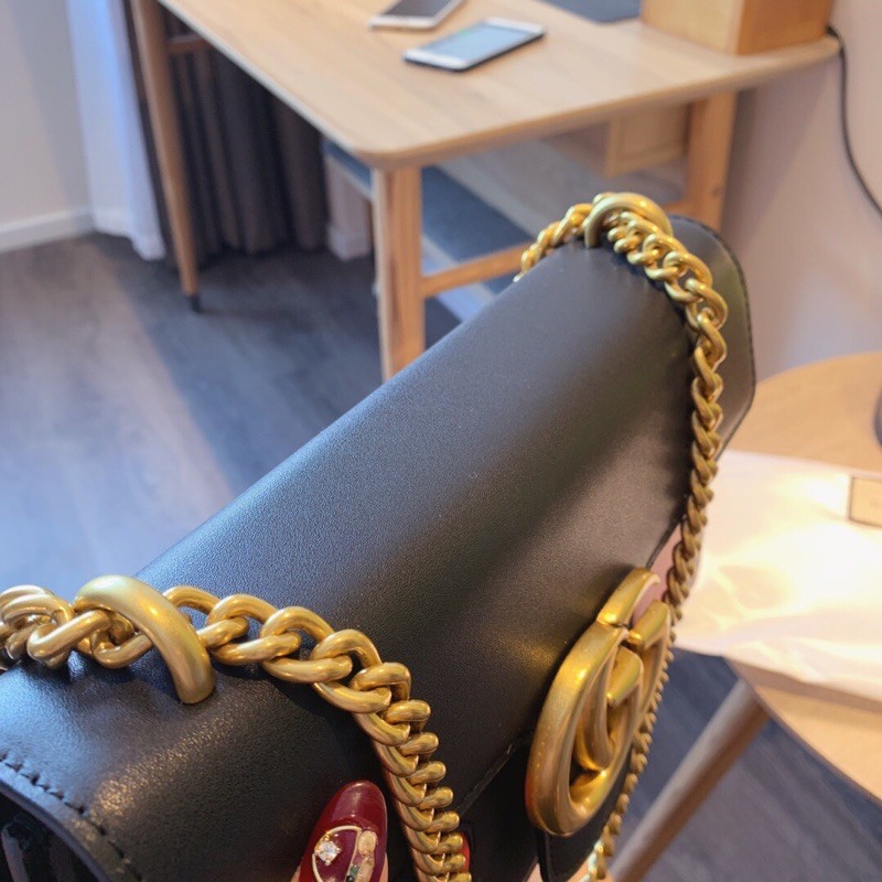 Túi xách Gucci trái tim màu đen size 28cm (có sẵn)