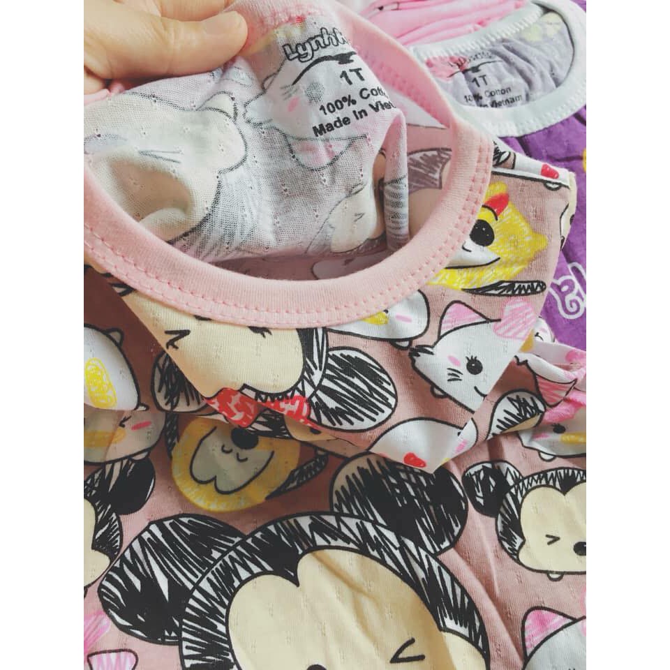 Bộ Hè Xuất Hàn Cho Bé Chất Cotton thông hơi Mát Mềm 7 - 21kg